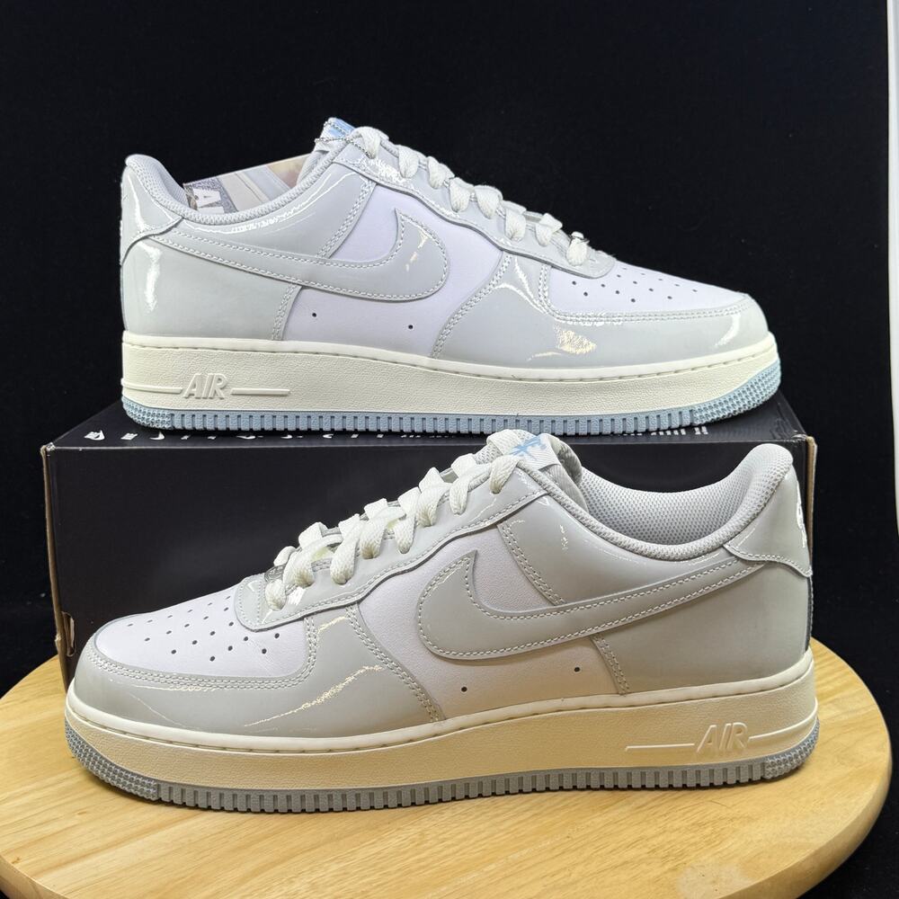 Nike Air Force 1 '07 White Photon Dust Sail Patent Leather IH4461 100 Size 12
